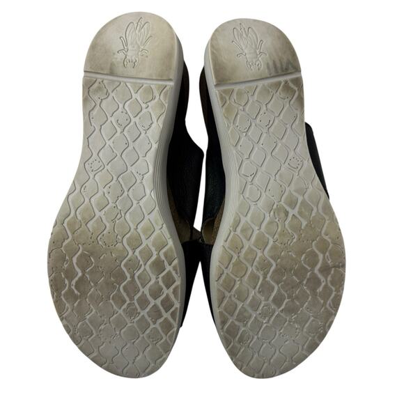 Fly London Wary Wedge Sandals Womens Size 40 US 9 Black Walking Flip Flop Slide - Picture 11 of 12
